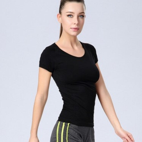 Professional Sports Fitness Yoga Short Sleeve T-shirt