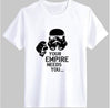 Star Wars Funny Techno Headphones Men T-Shirt