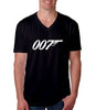Short Sleeve V Neck James Bond T Shirt