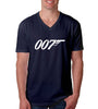 Short Sleeve V Neck James Bond T Shirt